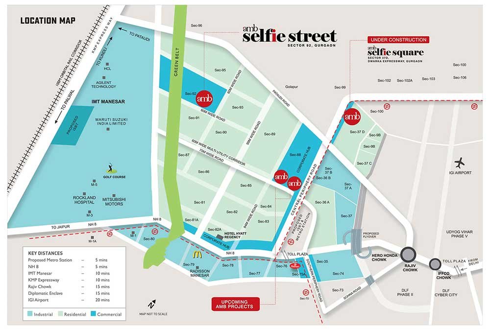 AMB Selfie Street Location Map