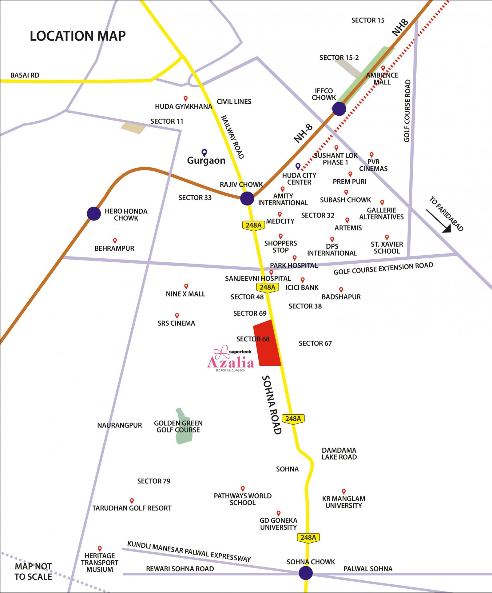 Supertech Azalia Location Map