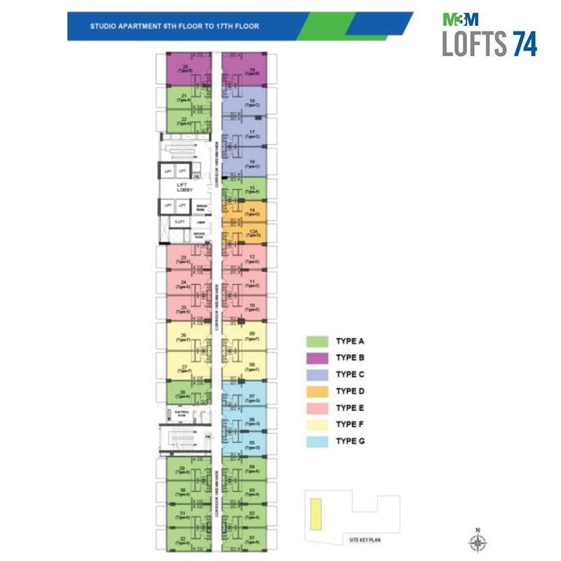 M3M Lofts 74 Floor Plan