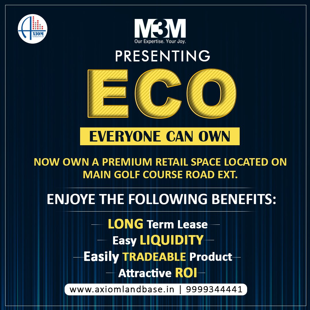 M3M ECO (Everyone can own) Offer