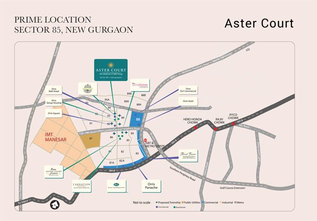 Orris Aster Court Location Map