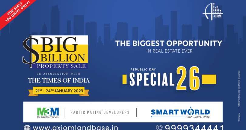 M3M & Smart World Presents “Special 26-Big Billion Property Sale” of 2023