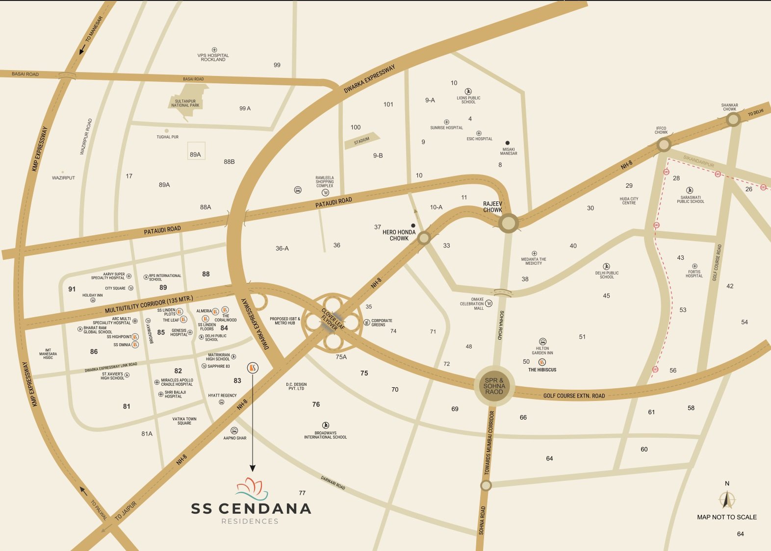 SS Cendana Residences Location Map